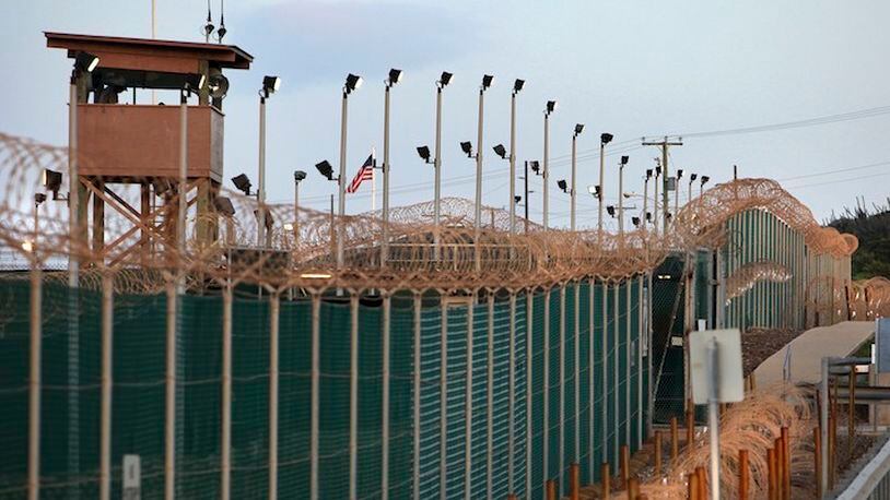 The entrance to Camp Delta at the Guantanamo Bay detention center in Cuba, June 9, 2010. (Richard Perry/The New York Times)