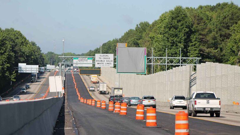 The Georgia Department of Transportation will open a 10-mile extension of the I-85 express lanes in Gwinnett County on Saturday.