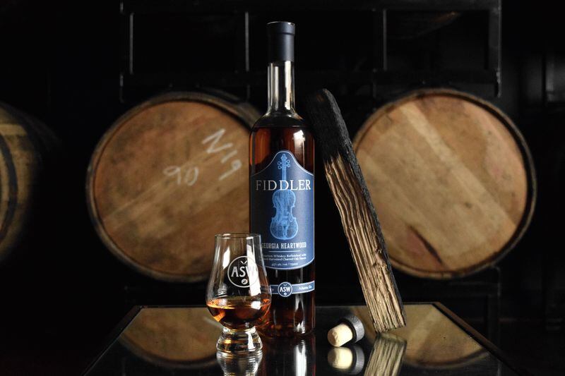 ASW Distillery's Fiddler Bourbon uses charred staves of Georgia white oak. Photo courtesy of ASW Distillery