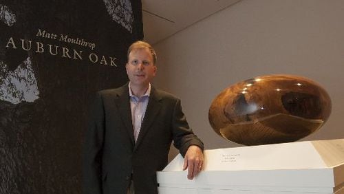 Atlanta wood-turner Matt Moulthrop created a large sculptural bowl from one of the Auburn Oaks that was poisoned at Toomer's Corner. It was recently unveiled at Auburn University's Jule Collins Smith Museum of Fine Art. CONTRIBUTED BY JULE COLLINS SMITH MUSEUM