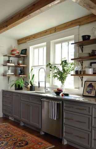 Use open shelving with these designer tips