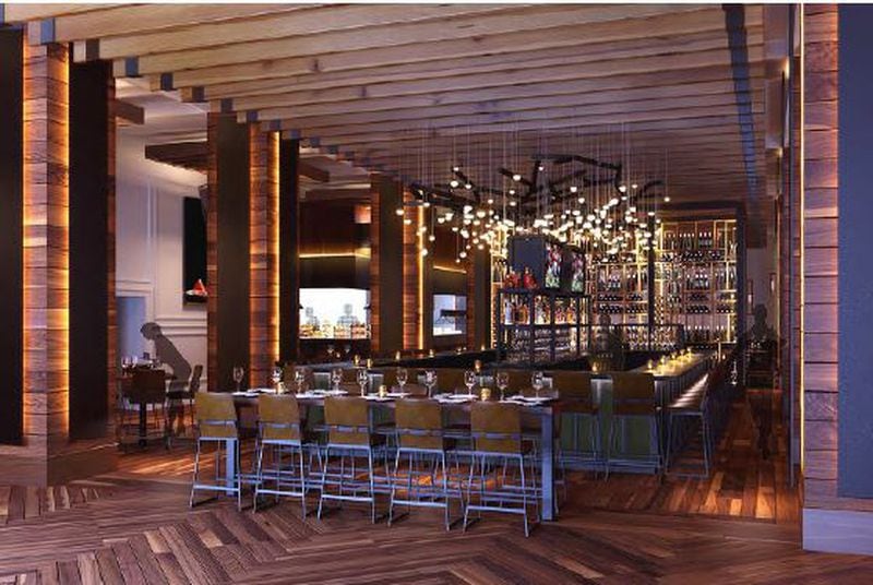  A rendering of the bar at South City Kitchen Avalon. / Rendering provided by Fifth Group Restaurants