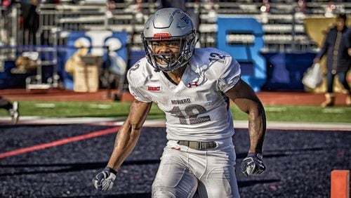 Jequez Ezzard, formerly of Hapeville Charter in Atlanta, was an all-ECAC performer this past season for Howard University. Ezzard had 34 receptions for 895 yards, an average of 26.6 yards per catch.