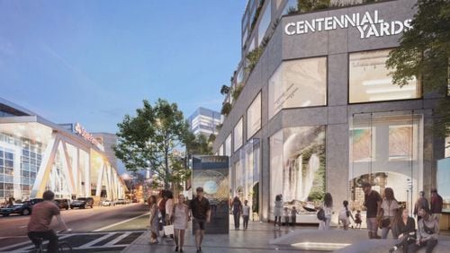 A rendering of the "Centennial Yards" development plan downtown. (Courtesy/CIM Group)