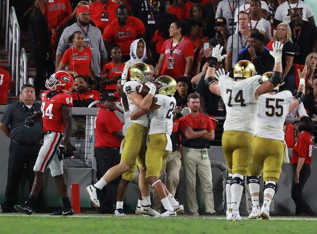 Photo: Bulldogs tested by Notre Dame in Athens