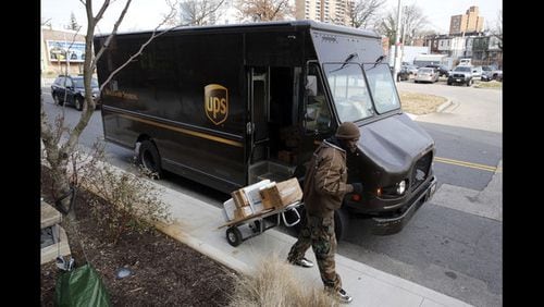 <p> FILE - In this Dec. 19, 2018, file photo a UPS driver prepares to deliver packages in Baltimore. United Parcel Service Inc. reports earns on Thursday, April 25, 2019. (AP Photo/Patrick Semansky, File) </p> <p> FILE- In this Dec. 19, 2018, file photo a UPS driver prepares to deliver packages. United Parcel Service Inc. reports earns on Thursday, April 25, 2019. (AP Photo/Patrick Semansky, File) </p>