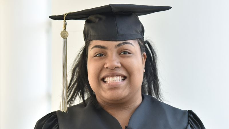 Natalie Jackson, first graduating class of EXCEL program for students with mild intellectual and developmental disabilities at Georgia Tech's Scheller College of Business.