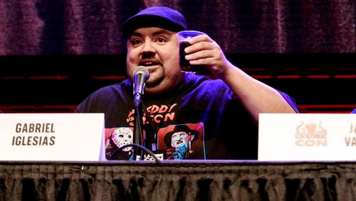 LOS ANGELES, CALIFORNIA - OCTOBER 11: Gabriel Iglesias speaks during the 'Mr. Iglesias' panel during 2019 Los Angeles Comic Con at Los Angeles Convention Center on October 11, 2019 in Los Angeles, California. (Photo by Paul Butterfield/Getty Images)