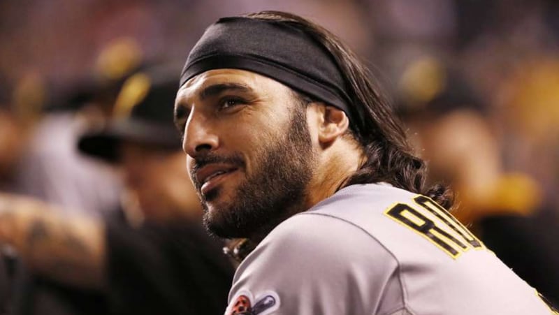 Two months after signing a two-year deal with the Braves, Sean Rodriguez had his left shoulder injured in a car accident in Miami that left his wife and two children hospitalized. (AP file photo)