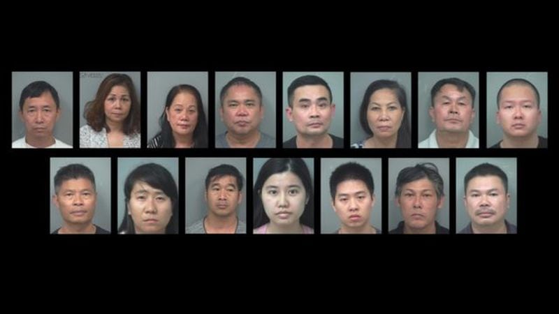 16 charged in marijuana grow bust. (Credit: Channel 2 Action News) 