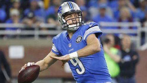 FILE - In this Jan. 1, 2017, file photo, Detroit Lions quarterback Matthew Stafford throws during the first half of an NFL football game against the Green Bay Packers, in Detroit. The Lions play against the Seattle Seahawks in a Wild Card playoff game on Saturday, Jan. 7.(AP Photo/Paul Sancya, File)