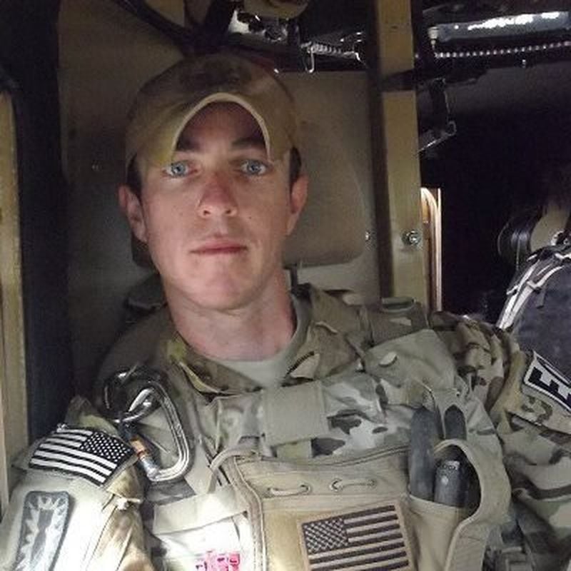 Emory University student Chris Weakley served tours of duty in Afghanistan and Iraq when he was enlisted in the U.S. Army. He was an Explosive Ordnance Disposal Technician, defusing bombs. This photo is a selfie from his time in Afghanistan. CONTRIBUTED