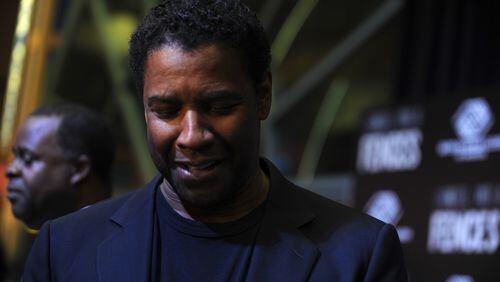 Denzel Washington, seen here at the Atlanta screening of "Fences," is up for a best actor trophy tonight. Photo: Armani Martin