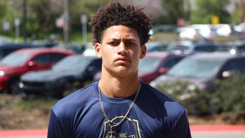 Wide receiver James BlackStrain of Holy Trinity Episcopal Academy in Melbourne, Fla. He announced his commitment to Georgia Tech on May 13, 2020. (247Sports)