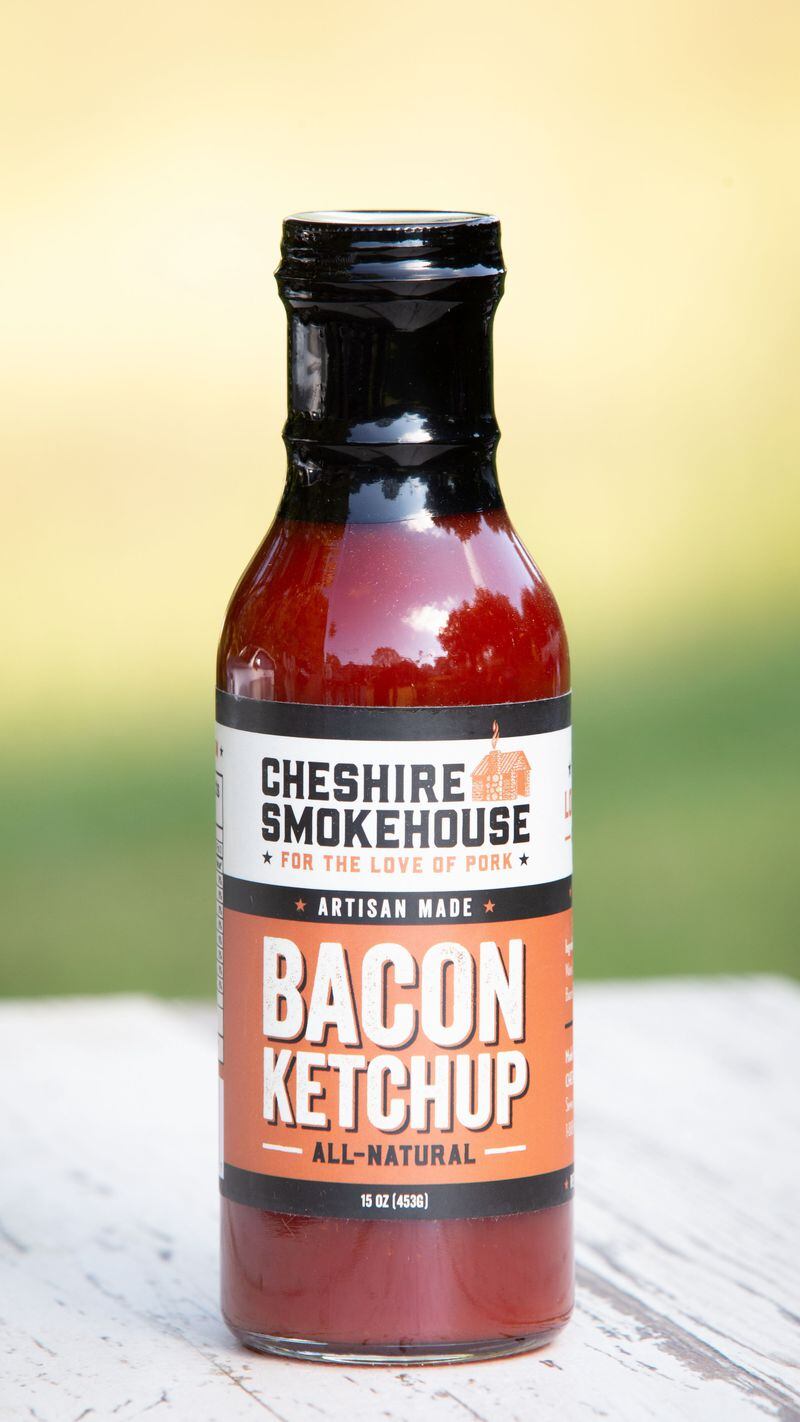 Bacon ketchup from Cheshire Smokehouse. Courtesy of Amy Andrews