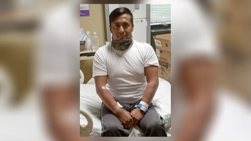 Elcias Hernandez Ortiz, critically injured in a March 16 shooting at a Cherokee County spa, has been released from the hospital, his attorney said.