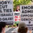 Students for Socialism held a protest in part to end the Israel-Hamas war on the Emory University campus on Tuesday, April 30, 2024. (Ben Gray / Ben@BenGray.com)