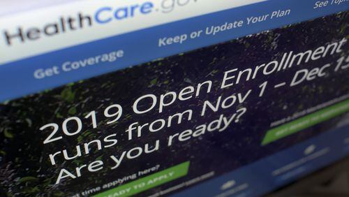 The website to buy a health insurance plan under the Affordable Care Act is healthcare.gov. Plans go on sale Thursday. (AP Photo/Patrick Sison)