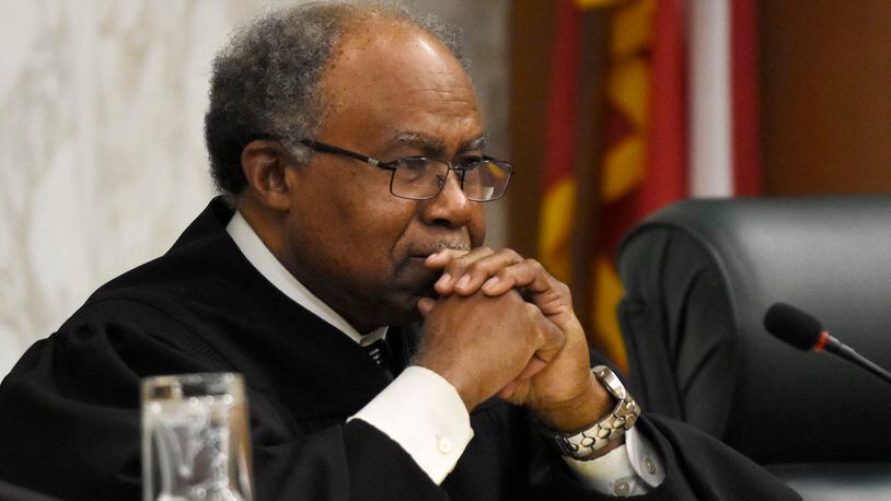 Georgia Supreme Court Justice Robert Benham in a 2017 file photo. DAVID BARNES / DAVID.BARNES@AJC.COM