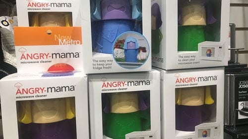 Angry Mama makes cleaning the microwave easy and fun.