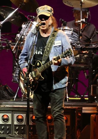 -- Neil sings "Cinnamon Girl"
Neil Young & Crazy Horse brought his "Love Earth Tour" to Ameris Bank Amphitheatre on Tuesday, May 7, 2024.
Robb Cohen for the Atlanta Journal-Constitution