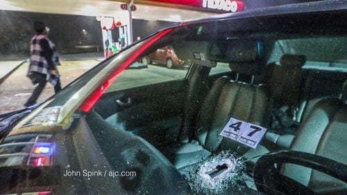 A  good Samaritan was shot five times trying to help a stranger being robbed at a Texaco gas station on Martin Luther King Jr. Drive, Atlanta police said.