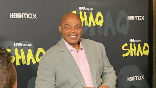 Charles Barkley, at the 2022 "Shaq" HBO docuseries screening at the Illuminarium to support his "Inside the NBA" buddy, expressed about TNT losing the rights to the NBA in May, 2024. RODNEY HO/rho@ajc.com