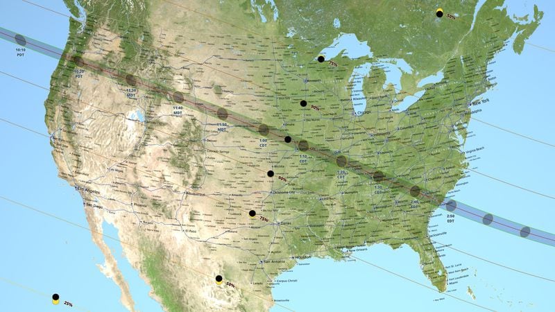 NASA data visualizer Ernie Wright created the most accurate map of the 2017 eclipse path to date.