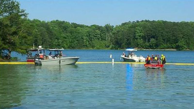 A man drowned at Lake Lanier on Saturday after he and some friends were swimming back to the shore at Lanier Park