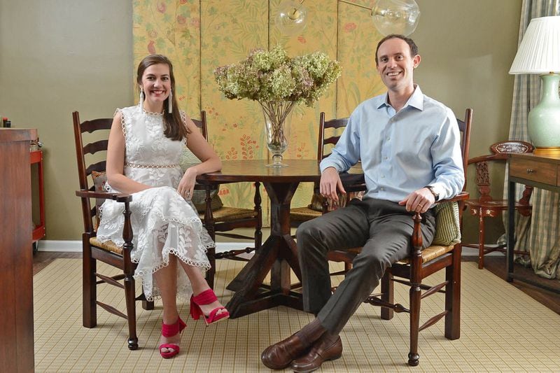 Elizabeth and Travis Cook purchased their two-bedroom, one-bathroom Atlanta condo in 2016. Elizabeth owns Domino Media Group, a public relations and brand strategy firm, and Travis is a casualty risk client manager at Beecher Carlson, an insurance broker.
