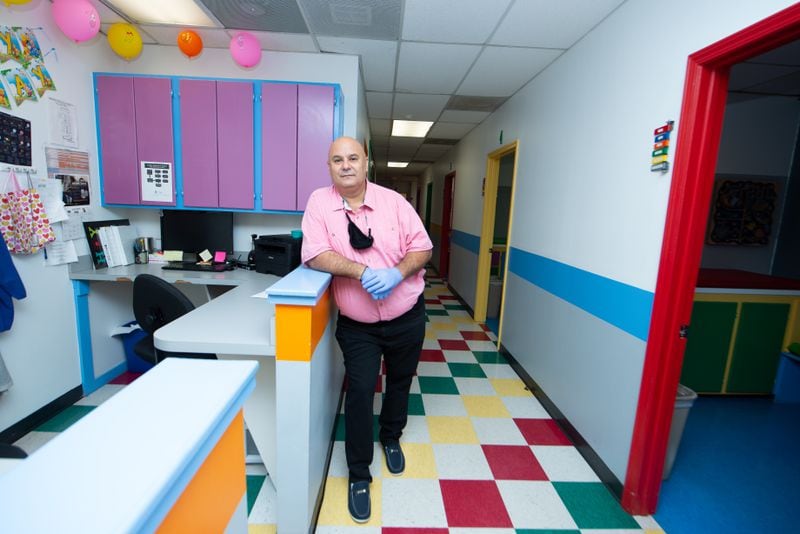 Marcelo Silva's cleaning service has been working throughout the pandemic, keeping health care facilities safe. His story is included in the Latino Community Fund's Hispanic Heritage Month video and photo project, called "Our Essential Heroes." (Courtesy of Hector Amador)