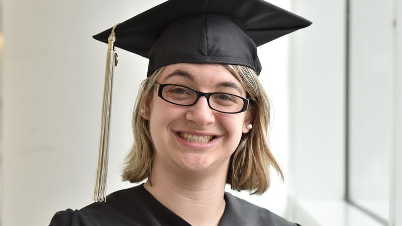 Faith Roman, first graduating class of EXCEL program for students with mild intellectual and developmental disabilities at Georgia Tech's Scheller College of Business.