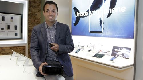 Nick DiCarlo says he was initially turned off by virtual reality because the jumpy images made him feel sick. He later became convinced it’d be a transformational technology for Samsung. (David Woo/Dallas Morning News/TNS)