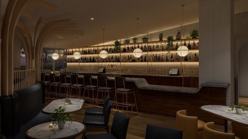 Aveline will feature botanical and tiki cocktails, as well as shareable small plates and some heartier entrees. Courtesy of Kimpton Restaurants