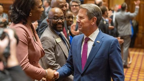 During his State of the State address last week, Gov. Brian Kemp proposed allowing low-income pregnant women to receive benefits through the Temporary Assistance for Needy Families program, known commonly as welfare. A bill has now been filed on the governor's behalf. (Arvin Temkar / arvin.temkar@ajc.com)