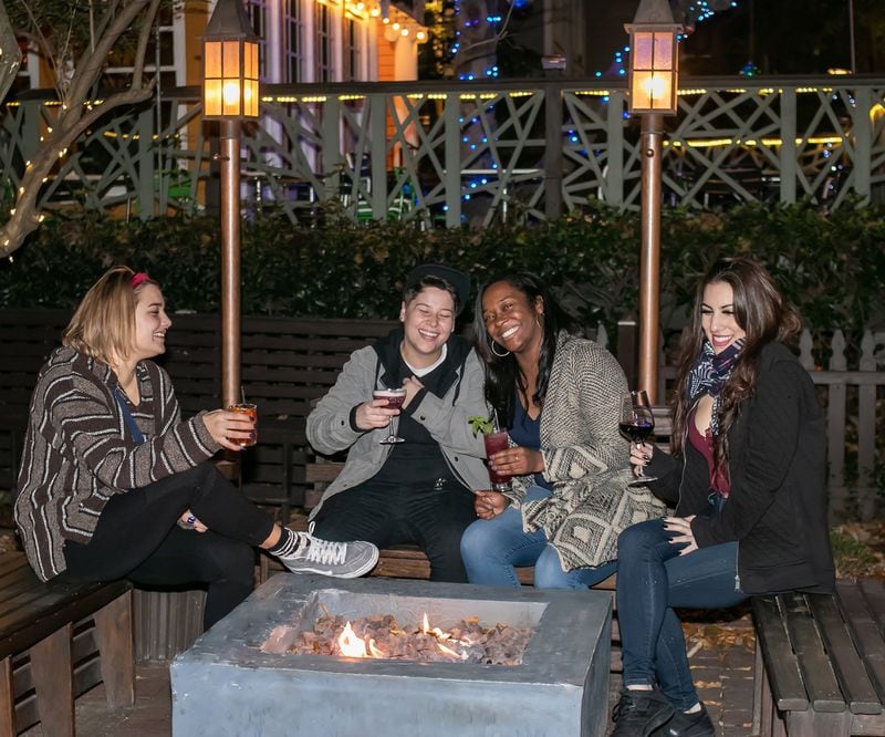 Foxtrot Liquor Bar in Midtown has outdoor fire pits and a DJ on weekends. CONTRIBUTED BY FOXTROT LIQUOR BAR