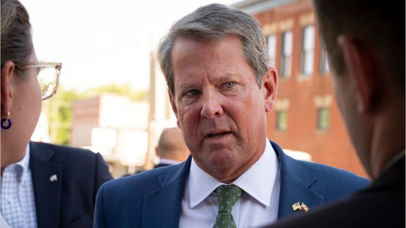 Gov. Brian Kemp says he doesn't have a rift with the state GOP. (AJC file photo)