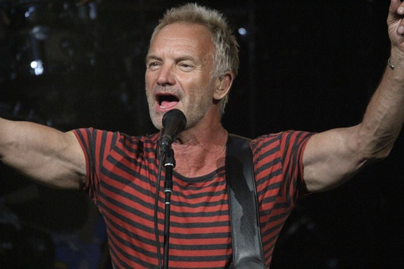 Sting and pal Shaggy commanded a sold-out crowd at the Tabernacle on Sept. 17, 2018 as part of their joint tour. Photo: Melissa Ruggieri/AJC