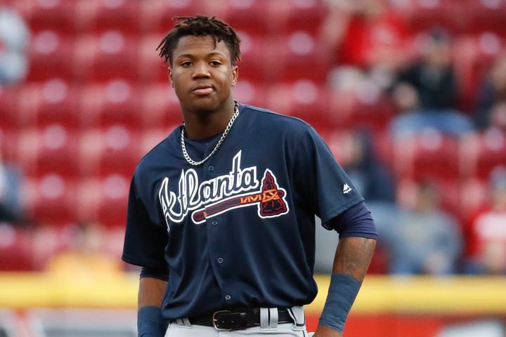 Photos: Ronald Acuna makes debut with Braves