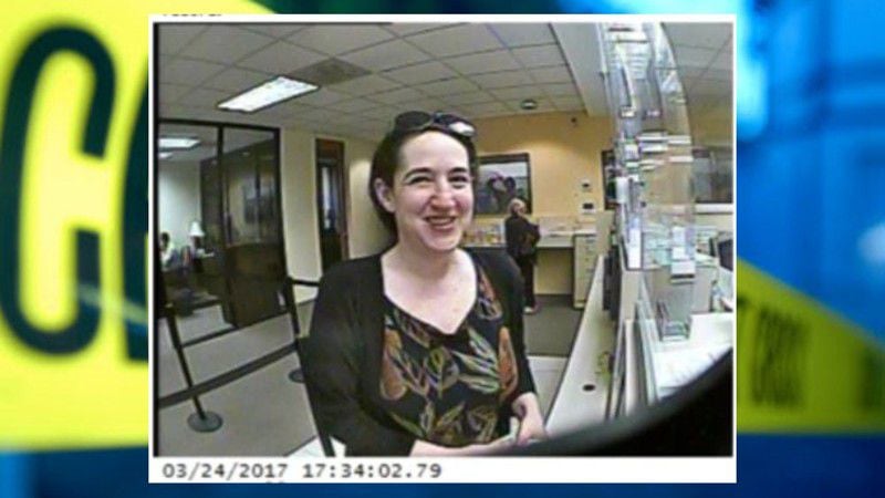 Sandy Springs police used this surveillance photo in connection with a fraudulent withdrawal from a bank. (Credit: Sandy Springs Police Department)