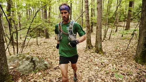 Karl Meltzer holds the record for the fastest speed-hike of the Appalachian Trail, a 2,190-mile hiking path that he completed in 45 days, 22 hours and 38 minutes. A new movie documents his hike. Photo: Josh Campbell/Red Bull