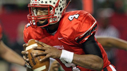 Deshaun Watson’s junior campaign at Gainesville High in 2012 is probably the best single-season performance for a player in Georgia history. Watson was 305-of-435 passing for 4,024 yards and 50 touchdowns while rushing for 1,441 yards and 24 touchdowns. It resulted in Gainesville’s first state title. Photo: Jason Getz