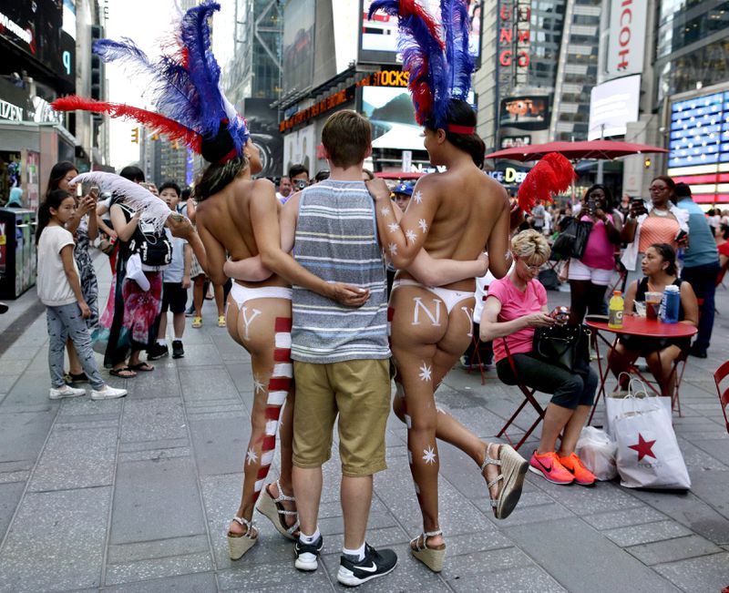 Women can go topless in New York City. (AP Photo/Julie Jacobson, File)