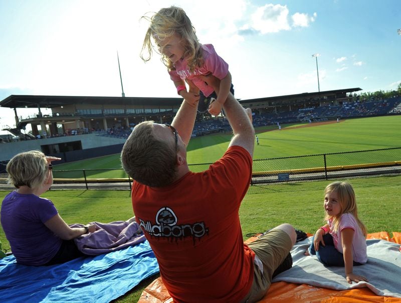  Take dad to a Gwinnett Braves game and dine at Niekros ./Photo credit: Hyosub Shin