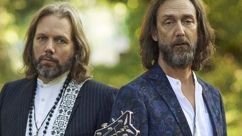 Rich (left) and Chris Robinson are the core of The Black Crowes. The Atlanta natives were forced to postpone their reunion tour until 2021. Courtesy of Josh Cheuse