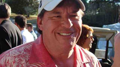 Rhubarb Jones at his annual celebrity charity golf tournament in 2008.