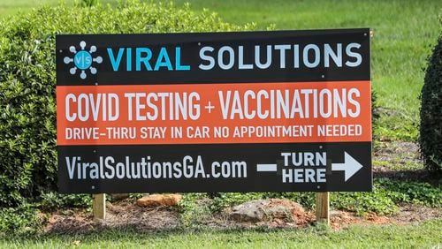 Among the DeKalb County testing sites are First Alliance Church, 2512 N. Druid Hills Road where Viral Solutions provides COVID-19 testing and vaccinations with no appointments. (John Spink / John.Spink@ajc.com)