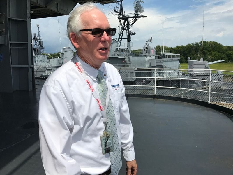 Keith Grybowski, spokesman for the USS Yorktown maritime museum, said the World War II aircraft carrier, which once plucked the Apollo 8 astronauts from the ocean, will be a great place to watch the eclipse. BO EMERSON / BEMERSON@AJC.COM