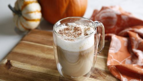A healthier do-it-yourself version of Pumpkin Spice Latte, on September 26, 2018. (Rose Baca/Dallas Morning News/TNS)