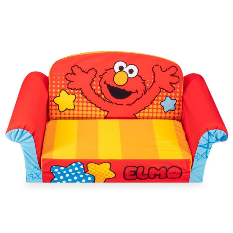 Toddlers can sit, lounge or nap in soft convertible seating that's just the right size.